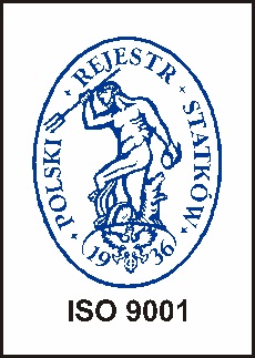 Logotyp Polskiego Rejestru Statków ISO 9001